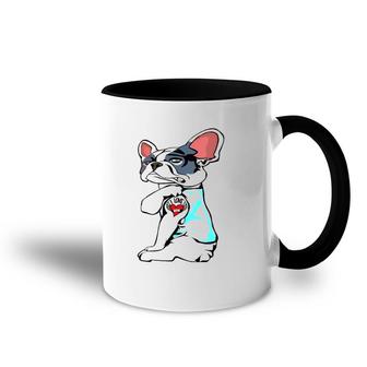 Boston Terrier I Love Mom Tattoo Mother's Day Gifts Women Accent Mug | Mazezy