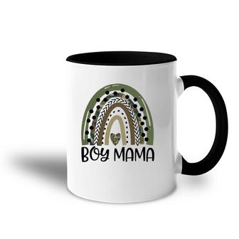 Boy Mom Rainbow Camo Leopard Funny Mom Mothers Day Gift Accent Mug | Mazezy AU