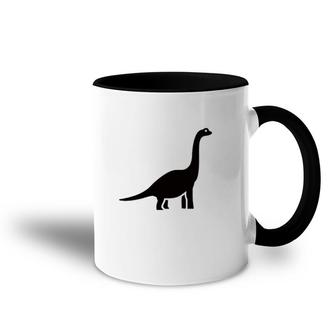 Brontosaurus Dinosaur Animal Lover Accent Mug | Mazezy