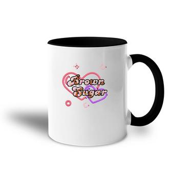 Brown Suga Heart Neon Premium Accent Mug | Mazezy