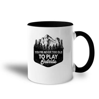 Bushcraft Life For Survival Camping Orienteering Accent Mug | Mazezy