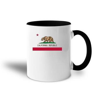 California 'Bear Republic' State Flag Accent Mug | Mazezy