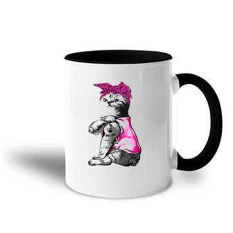 Cat Lover Funny Cat I Love Mom Tattoo Gifts Accent Mug | Mazezy