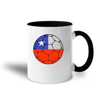 Chile Soccer Ball Flag Jersey Futbol Chilean Football Gift Accent Mug | Mazezy