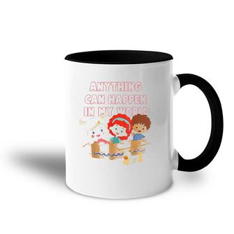Chloe's Closet Imagination Anything Can Happen In My World Accent Mug | Mazezy