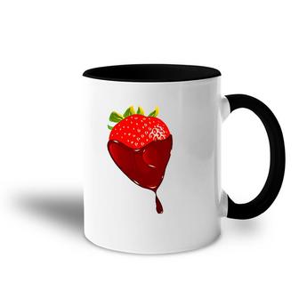 Chocolate Covered Strawberry Life In Chocolate Accent Mug | Mazezy AU