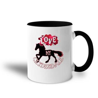 Clydesdale Horse Design For Lovers Of Clydesdales Accent Mug | Mazezy