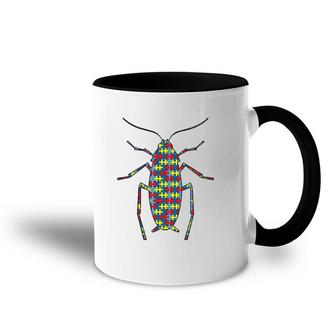 Cockroach Autism Awareness Kids Termite Puzzle Day Mom Gift Accent Mug | Mazezy