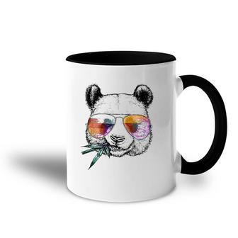 Cool Panda - Funny Panda Bear In Sunglasses Premium Accent Mug | Mazezy