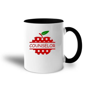 Counselor School Counselor Life Apple Accent Mug | Mazezy