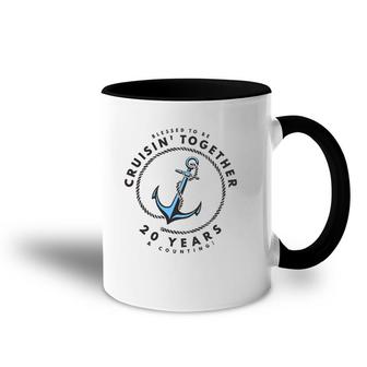 Couples Matching 20Th Anniversary Cruise Boat Anchor Accent Mug | Mazezy
