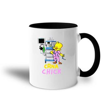 Crna Gift Appreciation Cute Crna Chick Nurse Accent Mug | Mazezy