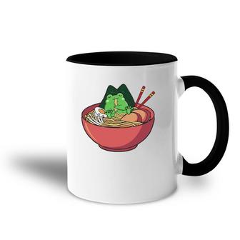 Cute Frog Eating Ramen Japanese Noodles Lover Funny Accent Mug | Mazezy