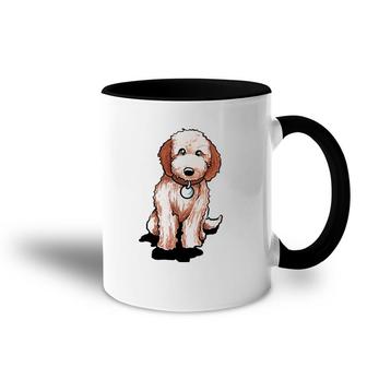 Cute Goldendoodle Puppy Gift Golden Doodle Pullover Accent Mug | Mazezy