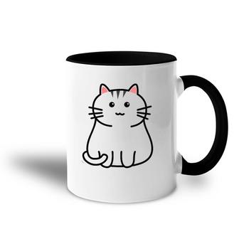 Cute Gray Tabby Cat Feline Companion Tabby Cats Accent Mug | Mazezy
