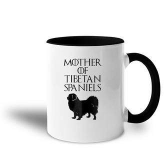 Cute Unique Black Mother Of Tibetan Spaniels E010782 Ver2 Accent Mug | Mazezy