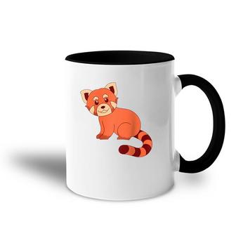 Cute Wildlife Forest Animal Lover Chinese Red Panda Raglan Baseball Tee Accent Mug | Mazezy