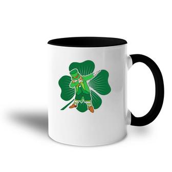 Dabbing Leprechaun Irish Dab St Patricks Day Tee Accent Mug | Mazezy