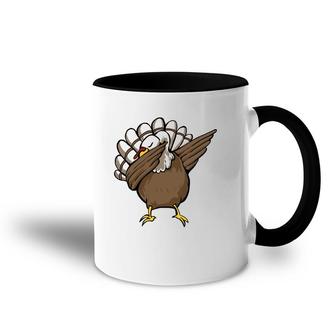 Dabbing Turkey Thanksgiving Party Gift Accent Mug | Mazezy