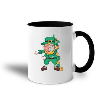 Dancing Leprechaun St Patrick's Day Accent Mug | Mazezy