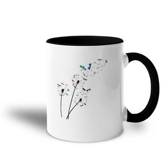 Dandelion Dragonfly Flower Floral Dragonfly Tree Accent Mug | Mazezy