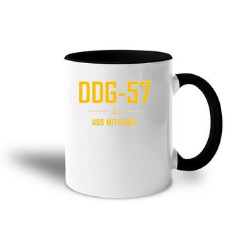 Ddg 57 Uss Mitscher Navy Accent Mug | Mazezy
