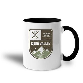 Deer Valley Wasatch Range Park City Utah Vintage Accent Mug | Mazezy