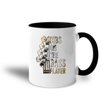 Dibs On The Bass Player Guitar Musician Accent Mug | Mazezy