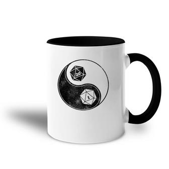 Dungeons Dice Rpg Ying & Yang Accent Mug | Mazezy