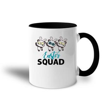 Easter Squad Panda With Bunny Ears Funny Easter Day Accent Mug | Mazezy
