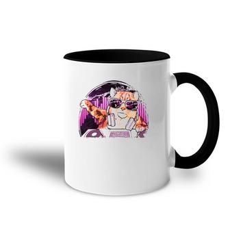 Edm Rave - Dubstep Kitty Cat Festival Accent Mug | Mazezy