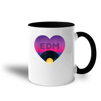 Edm Vinyl Disc Retro Vintage Electronic Dance Music Accent Mug | Mazezy