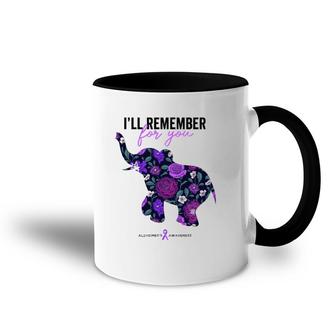 End Alz , I'll Remember For You, Alzheimers Awareness Accent Mug | Mazezy