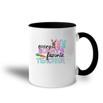 Every Bunny's Favorite Teacher Easter Day Accent Mug | Mazezy