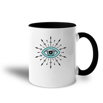 Evil Eye Protection Talisman Symbol Accent Mug | Mazezy