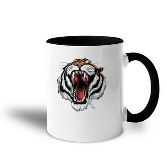 Fearsome Tiger - Roaring Big Cat Animal Accent Mug | Mazezy