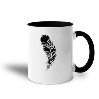 Feather Black Feather Gift Accent Mug | Mazezy