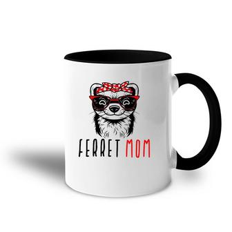 Ferret Mom Funny Animal Lover Weasel Women Mother Mama Gifts Accent Mug | Mazezy