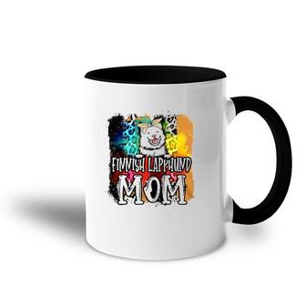 Finnish Lapphund Mom Dog Lover Watercolor Mother's Day Accent Mug | Mazezy