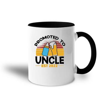 First Time Uncle Promoted To Uncle 2022 Accent Mug | Mazezy