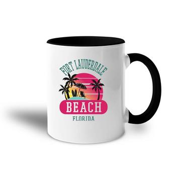 Fort Lauderdale Florida Beach Flmen Women Accent Mug | Mazezy