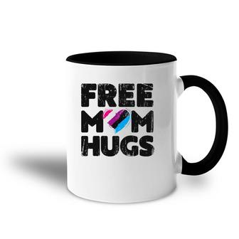 Free Mom Hugs Free Mom Hugs Genderfluid Pride Lgbtqia Accent Mug | Mazezy