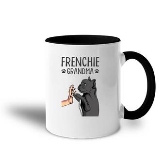 French Bulldog Grandma Frenchie Dog Lover Womens Accent Mug | Mazezy