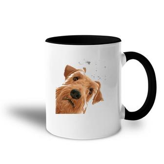 Funny Curious Dog Irish Terrier Accent Mug | Mazezy