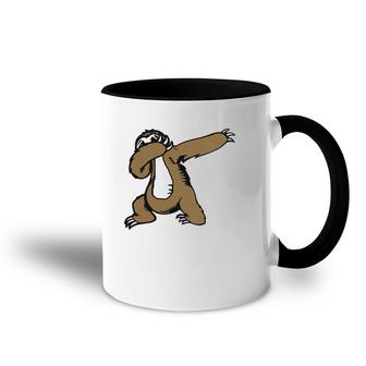 Funny Dabbing Sloth Dab Dance Accent Mug | Mazezy