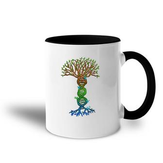 Genetics Tree Genetic Counselor Or Medical Specialist Accent Mug | Mazezy