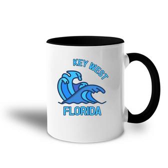 Graphic Key West Florida Pocket Wave Souvenir Accent Mug | Mazezy