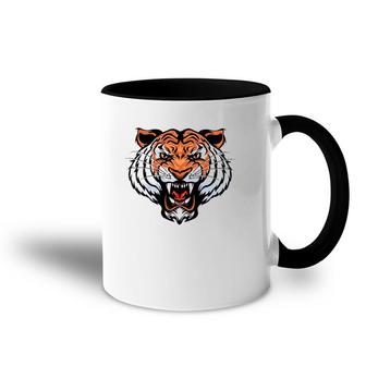 Growling Mouth Open Bengal Tiger Funny Accent Mug | Mazezy