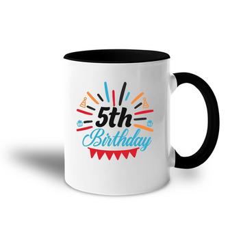 Happy 5Th Birthday Cool Gifts For Birthday Party Accent Mug - Seseable