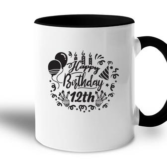 Happy Birthday 12Th 12 Years Old Happy Birthday Accent Mug - Seseable